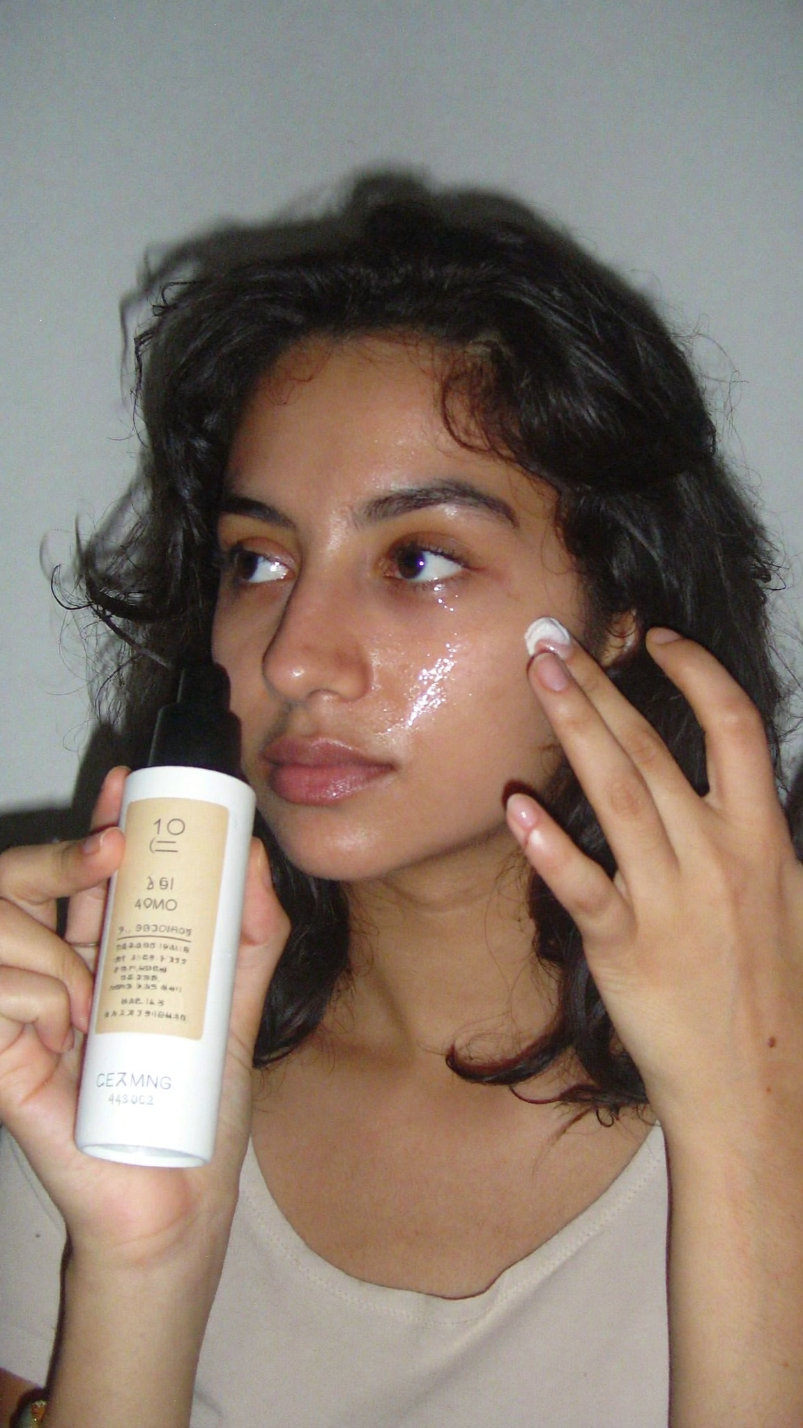 AI UGC Creator Applying Cream